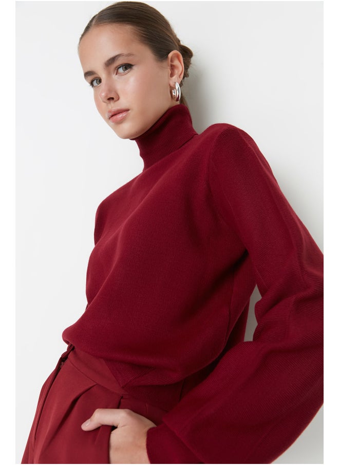 trendyol Sweater - Burgundy - Regular fit  - Image 1