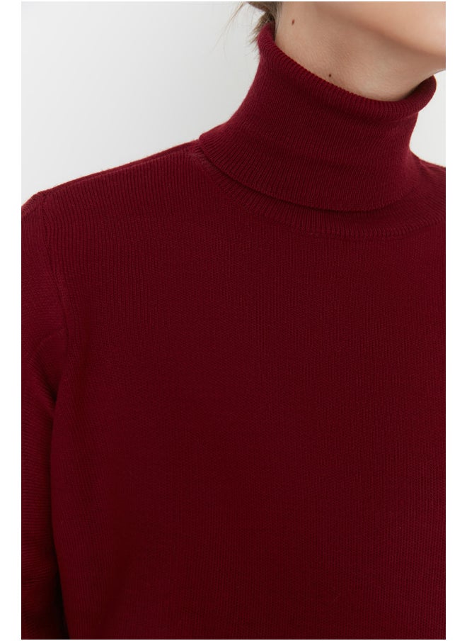trendyol Sweater - Burgundy - Regular fit  - Image 4