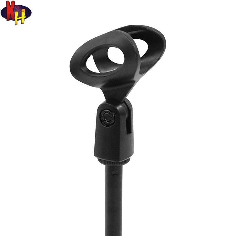 kh Desktop Microphone Stand Tripod, Foldable Mic Mount for Computer Table, Adjustable Height with Mic Clip, Stable and Portable Desktop Mic Holder for Podcasting, Streaming, Voice Recording - Image 3