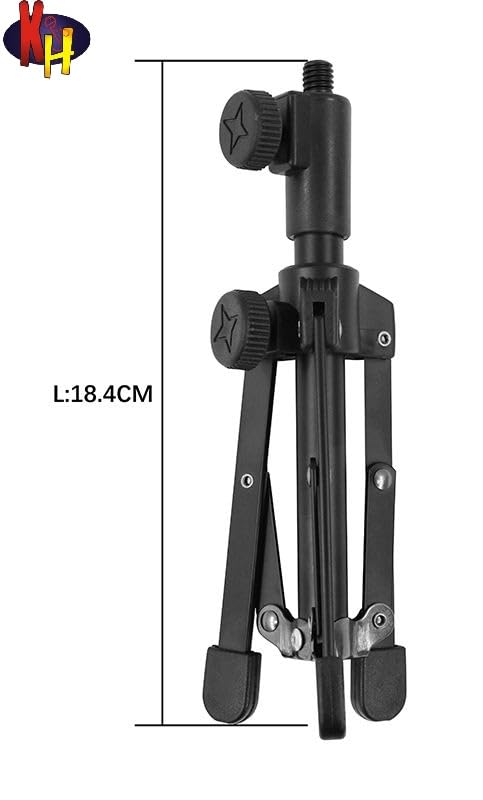 kh Desktop Microphone Stand Tripod, Foldable Mic Mount for Computer Table, Adjustable Height with Mic Clip, Stable and Portable Desktop Mic Holder for Podcasting, Streaming, Voice Recording - Image 5