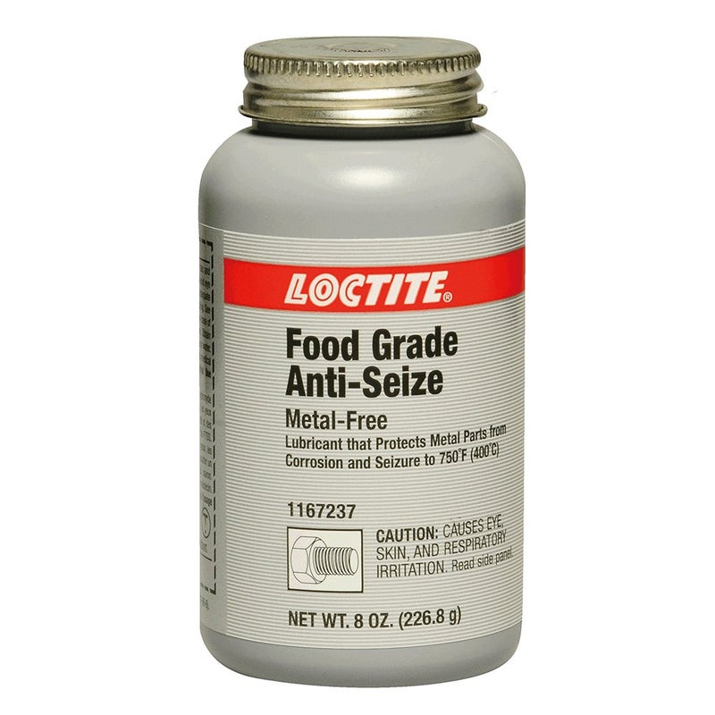 Loctite 1167237 White LB 8014 Food Grade Anti-Seize Lubricant, -20 Degree F Lower Temperature Rating to 750 Degree F Upper Temperature Rating, 8 fl. oz. Brush Top Can - Image 4