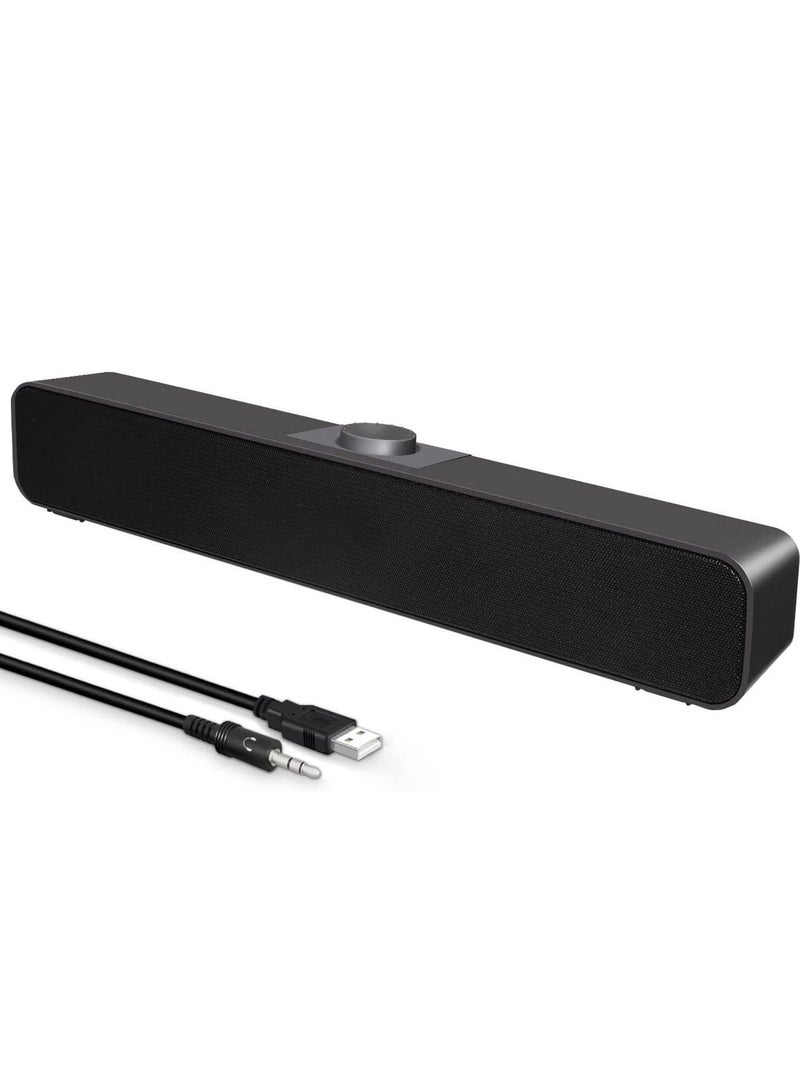 Bluetooth Wired Soundbar Speaker USB Powered with Dual Mode Connectivity - Image 1
