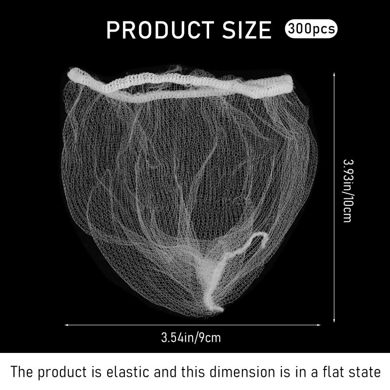 Sliverdew 300 Pcs Kitchen Sink Strainer Bags, Disposable Mesh Bags, Anti-Clogging 1mm Holes, Fits All Sink Drains, White, Polyester, 9x9cm - Image 2