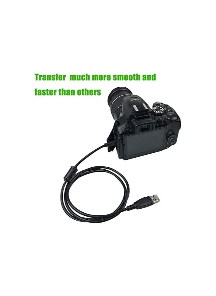 erorex - Replacement Camera Transfer Data Sync Charger Cable Charging Cord Compatible with Panasonic Lumix Camera DMC-G7 DMC-S5 DMC-ZS25 DMC-TZ35 ZS40 ZS50 TS30 SZ3 TZ8 TZ11 TZ15 TZ24 F2 FH25 FH4 FH5 & More - Image 1