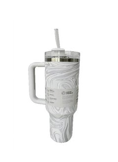 Stanley Quencher H2.0 40oz Vacuum Insulated Tumbler – Rose Quartz Swirl, Travel Mug with Leakproof FlowState Lid & Reusable Straw, Double-Walled Insulation Keeps Drinks Hot for 7 Hours & Cold for 24 Hours, Durable, Eco-Friendly & Stylish Hydration Solution  - Image 2