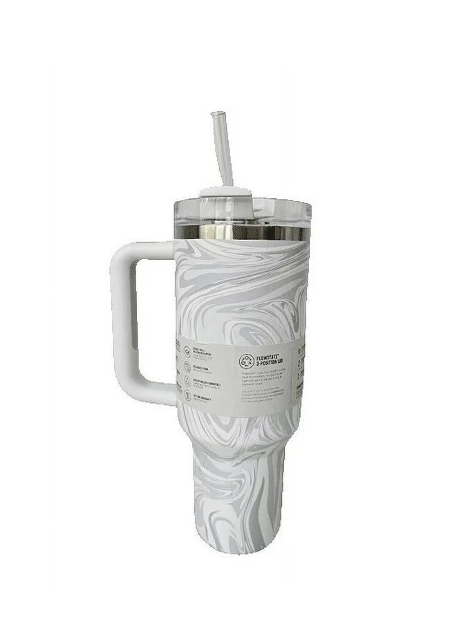 Stanley - Quencher H2.0 40oz Vacuum Insulated Tumbler – Rose Quartz Swirl, Travel Mug with Leakproof FlowState Lid & Reusable Straw, Double-Walled Insulation Keeps Drinks Hot for 7 Hours & Cold for 24 Hours, Durable, Eco-Friendly & Stylish Hydration Solution - Image 1