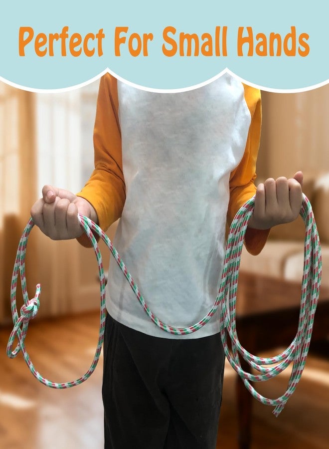 OOHGLITZ Cowboy Lasso Rope for Kids with Pre-Tied Loop, 20' - 9mm Unwaxed Lariat Roping Rope Toy for Indoor Outdoor Western Play & Costume Prop (Red Blue) - Image 4