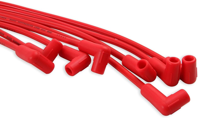 ACCEL 4041R Spark Plug Wire Set - 8mm Super Stock Universal with Graphite Core - Red Wire with Red 90 Degree Boots - Image 5