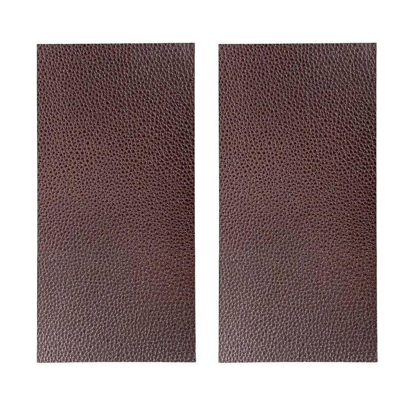 FSTURIOS 2 PCS Leather Repair Patch Tape, 4 x 8 Inch PU Vinyl Repair Patches for Car Upholstery Seat, Waterproof Self Adhesive Leather Tape Repair Kit for Furniture Couches Chairs (Dark Brown) - Image 1