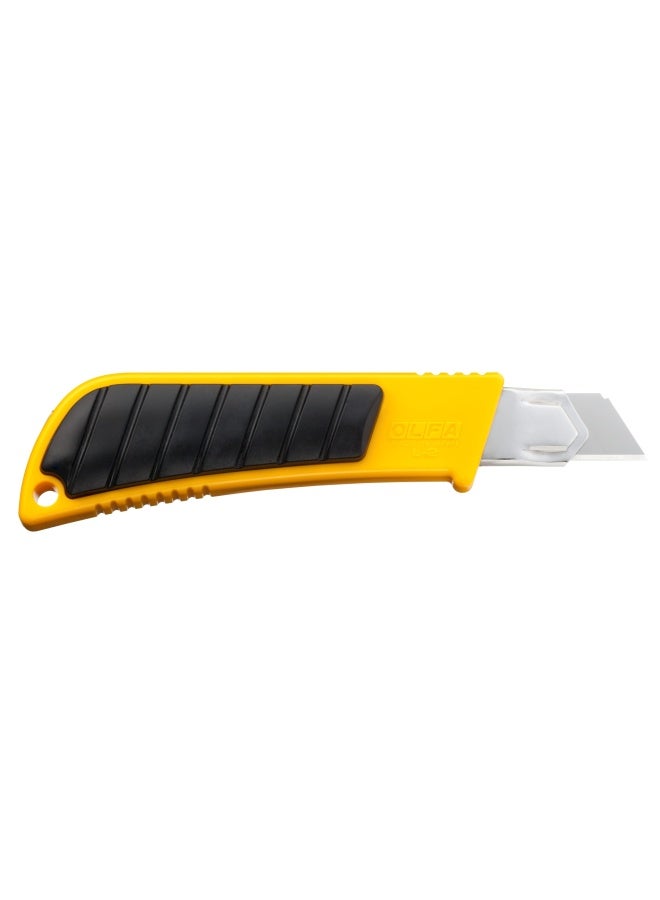 OLFA 18mm Heavy-Duty Utility Knife (L-2) - Multi-Purpose Custom Cutting Depth Precision Knife w/Rubber Inset for Increased Precision & Snap-Off Blade, Replacement Blades: Any OLFA 18mm Blade - Image 2