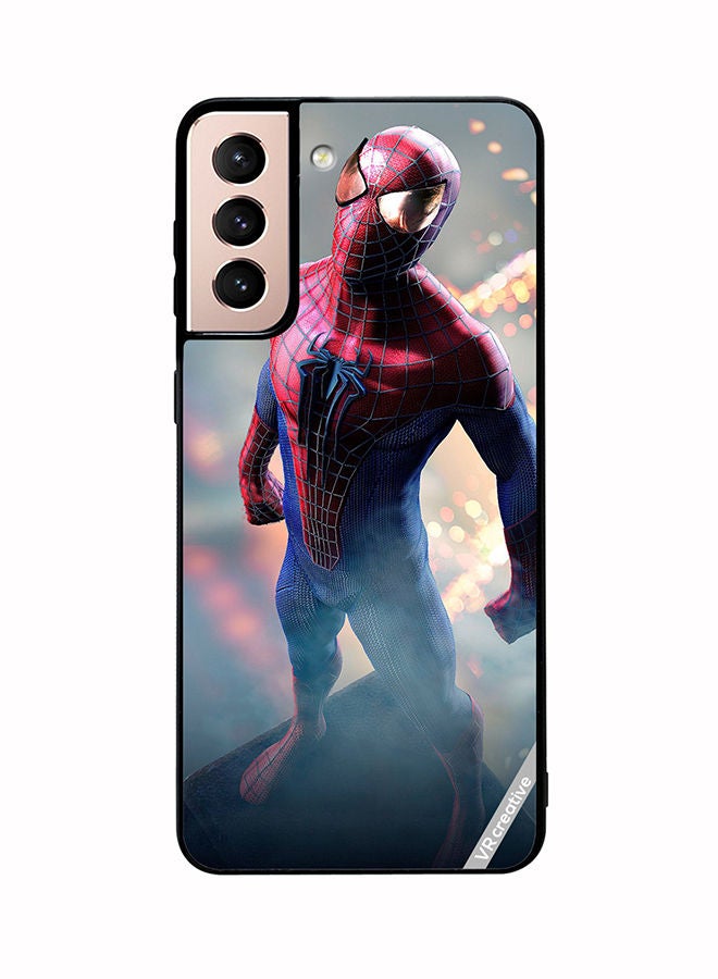VR CREATIVE غطاء حماية لهاتف سامسونج جالاكسي S21 5G بتصميم سبايدرمان متعدد الألوان - Image 1