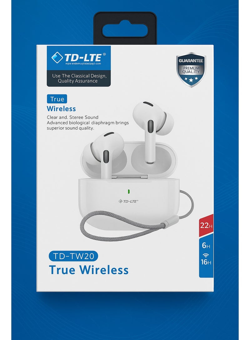 TD-LTE In-ear Earphones, True Wireless Earbuds | Clear Audio & Long Battery & Charging Time  - Image 3