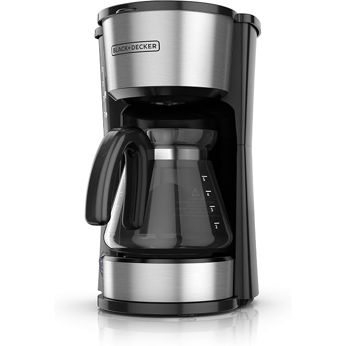 BLACK&DECKER CM0755S 4-in-1 5-Cup Coffee Station Coffeemaker, Stainless Steel - Image 1