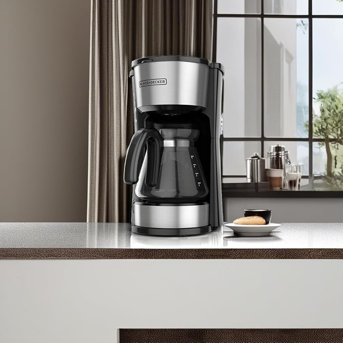 BLACK&DECKER CM0755S 4-in-1 5-Cup Coffee Station Coffeemaker, Stainless Steel - Image 2