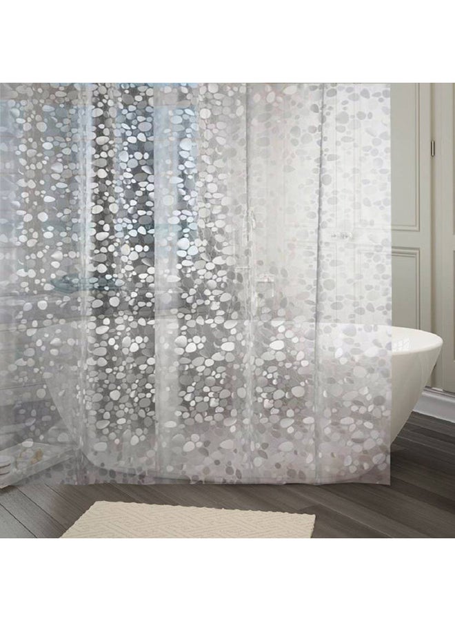 ستارة حمام واحدة من بلاستيك PVC أبيض 210 x 135Ø³Ù†ØªÙŠÙ…ØªØ±
