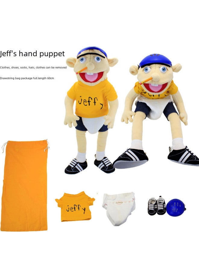 Jeff Hand Doll Toy Mouth Open Funny Plush Toy Zombie Rock Jeff Hand Doll Mouth Can Move With Operating Lever-Color:Joseph-height: 40CM-weight: 160G-Height:Picture Size - Image 4