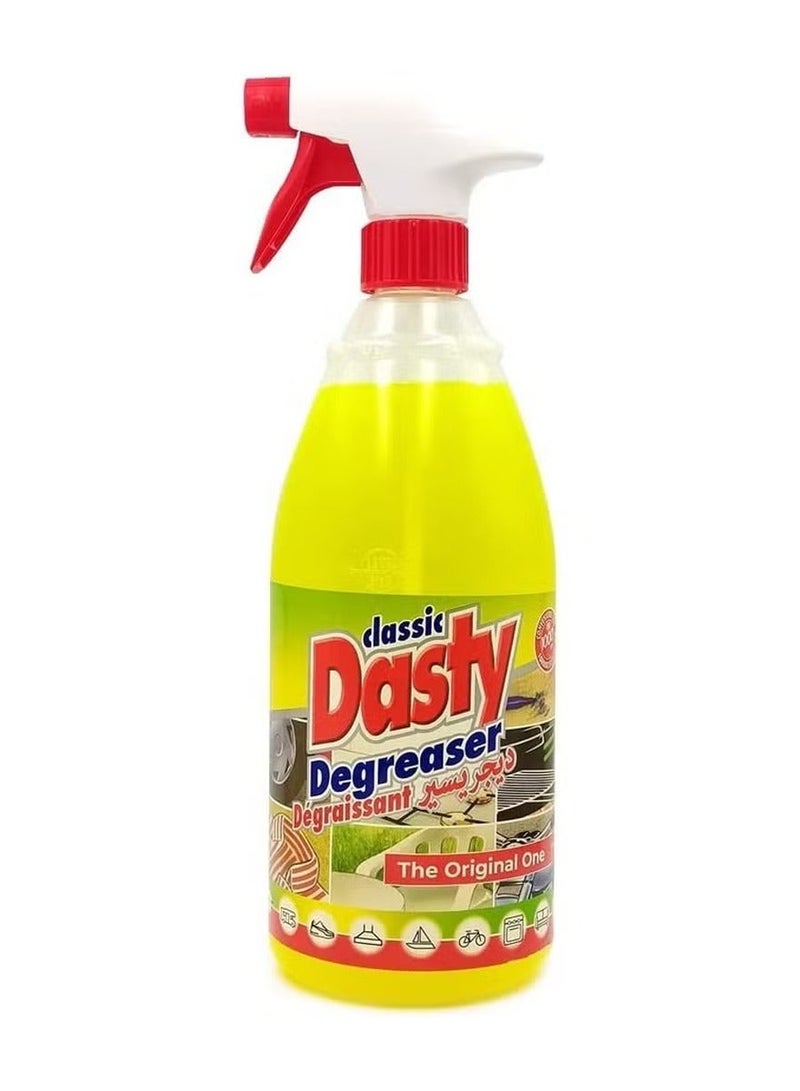 Dasty Multipurpose Degreaser Spray 1000ml Heavy Duty Cleaner Oil Grease Remover Kitchen Oven Car Engine Bike Carpet Fabric Glass Ceramic All Purpose Cleaning Spray Trigger Bottle Fast Acting Stain Remover Liquid Cleaner - Image 2