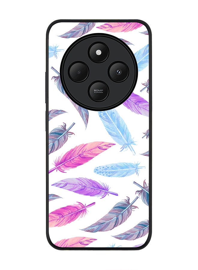 Stylizedd For Xiaomi Poco C75 / Xiaomi Redmi A4 Case,Slim fit Camera Protection, Shockproof Thin Phone cover - Feather Colors - Image 1