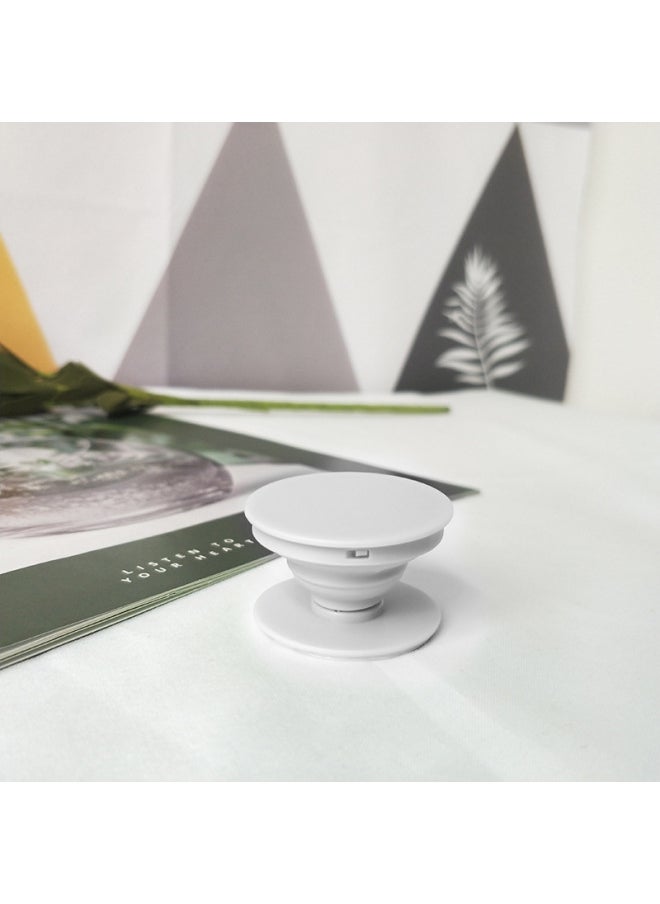 Cartoon Airbag Bracket Special-shaped Acrylic Printing Custom Desktop Lazy Telescopic Painted Epoxy Airbag Bracket-Color:Round Plane-White (Environmentally Friendly Material)-Style:Blue Card Blister Packaging - Image 1
