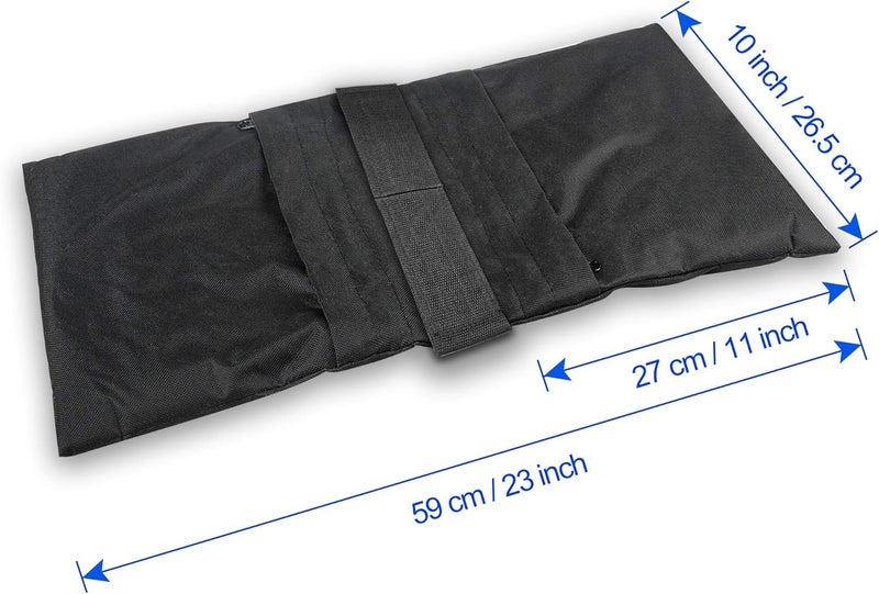 Upgraded Heavy Duty Sandbag, Photo Video Studio Weight Bag Saddlebag Design for Photography Light Stand Tripod, Umbrella Base, Camping, Pop up Tent, Fishing Chair - 6 Pack - Image 2