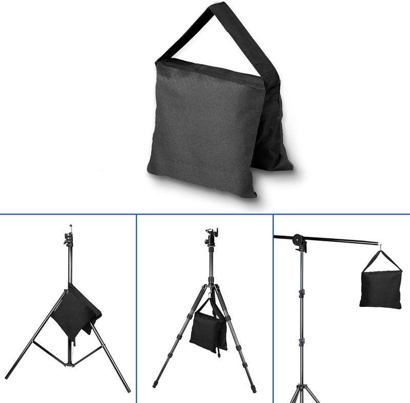 Upgraded Heavy Duty Sandbag, Photo Video Studio Weight Bag Saddlebag Design for Photography Light Stand Tripod, Umbrella Base, Camping, Pop up Tent, Fishing Chair - 6 Pack - Image 4