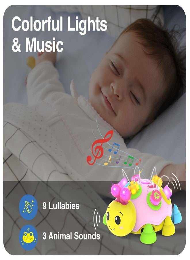 Holaxander Baby Musical Ladybug Crawling Toys,Baby Toy 6-12 Months with Light-up Music, Early Educational Learning Toy, Infant Gift Toys for 7 8 9 10 11 Months 1-2 Years Old Newborn Girls (Pink) - Image 5