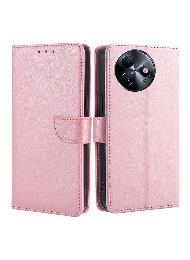 اس-توب جراب لهاتف Itel S24 4G مصنوع من جلد العجل مع مشبك قابل للطي - Image 1