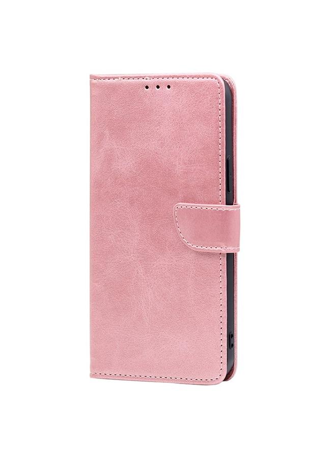 اس-توب جراب لهاتف Itel S24 4G مصنوع من جلد العجل مع مشبك قابل للطي - Image 2