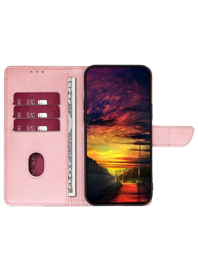 اس-توب جراب لهاتف Itel S24 4G مصنوع من جلد العجل مع مشبك قابل للطي - Image 5