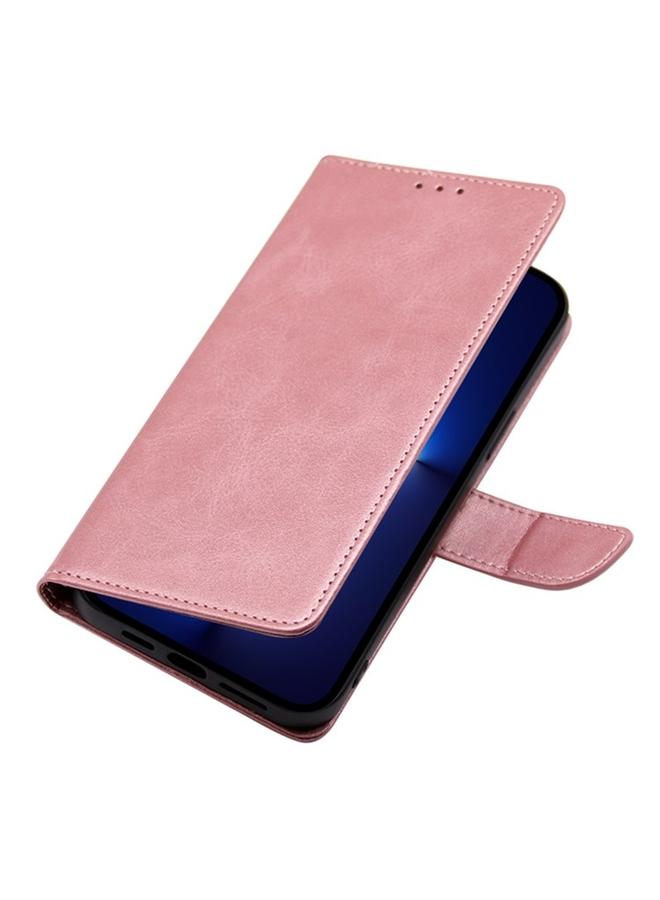 اس-توب جراب لهاتف Itel S24 4G مصنوع من جلد العجل مع مشبك قابل للطي - Image 3