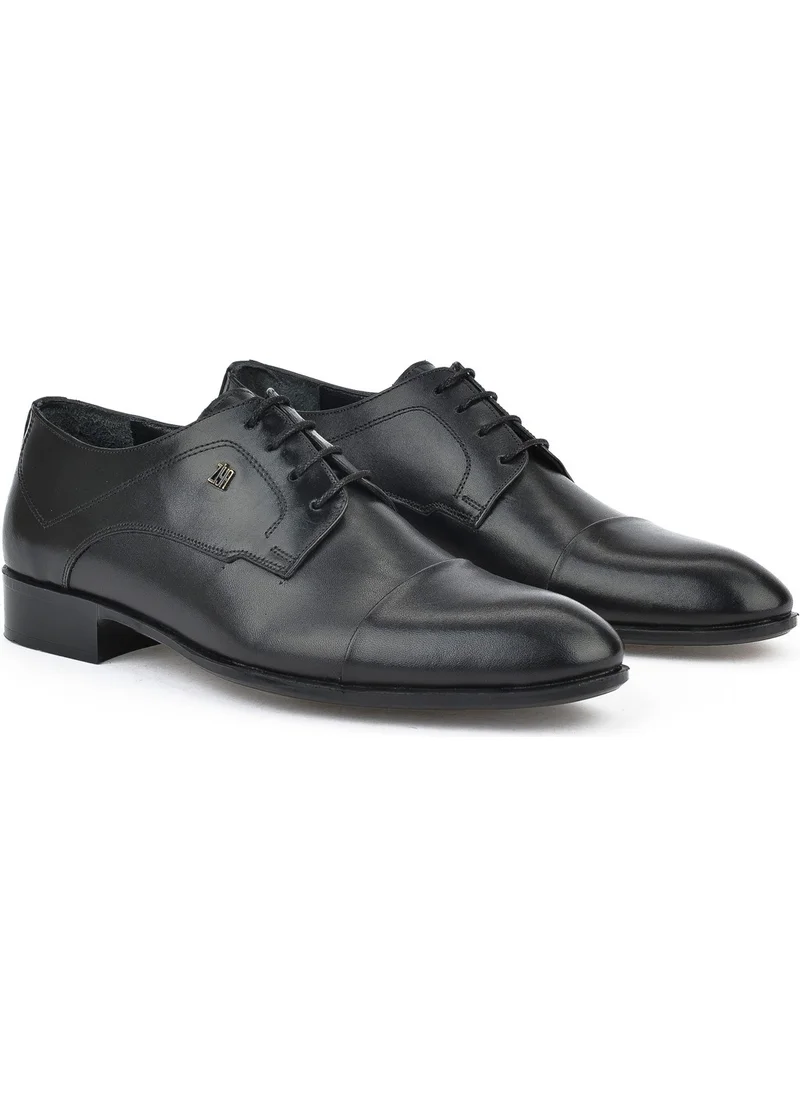 Ziya , Men's Genuine Leather Classic Shoes 151985Z1040 Black