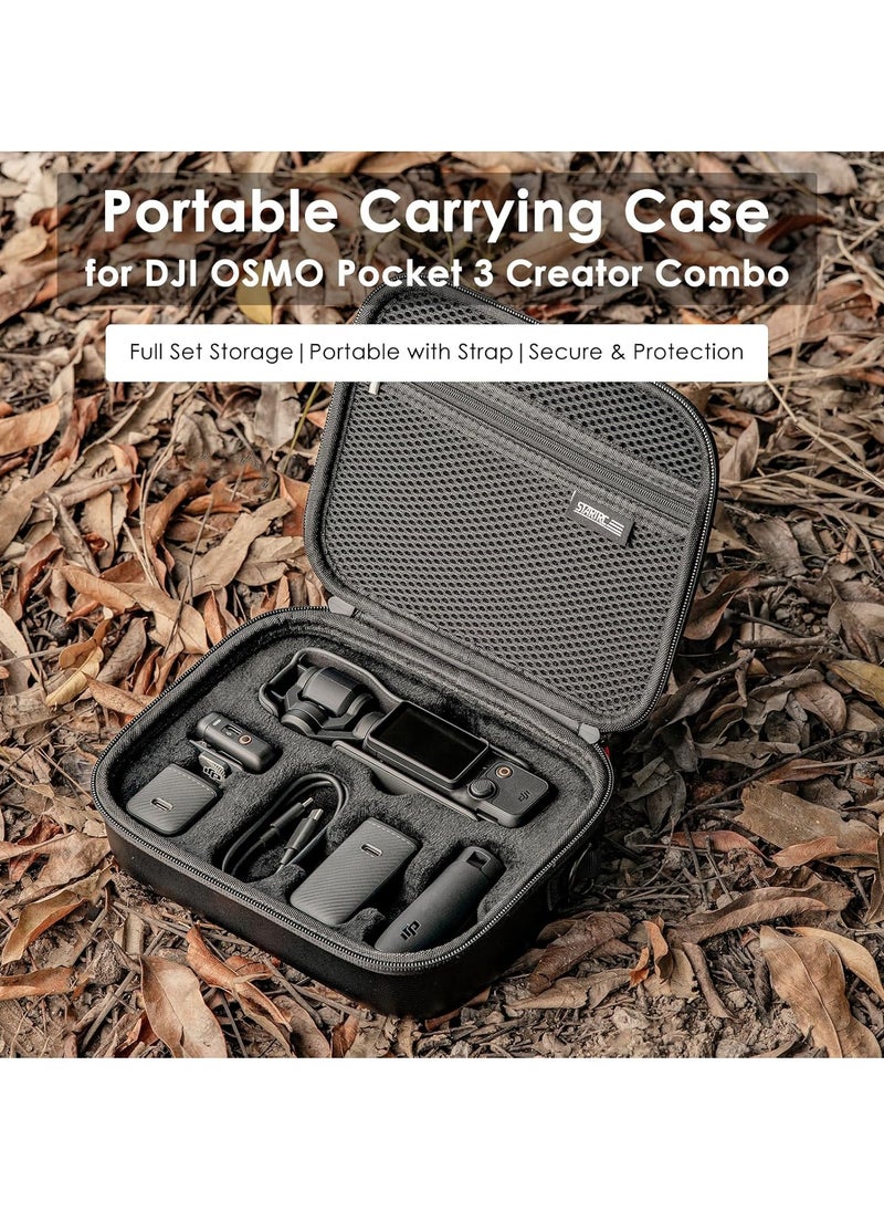 Hicomony Carrying Case for DJI Osmo Pocket 3, Portable PU Storage Protective Bag for DJI Osmo Pocket 3 Creator Combo Accessories with shoulder straps[Case Only]  - Image 3