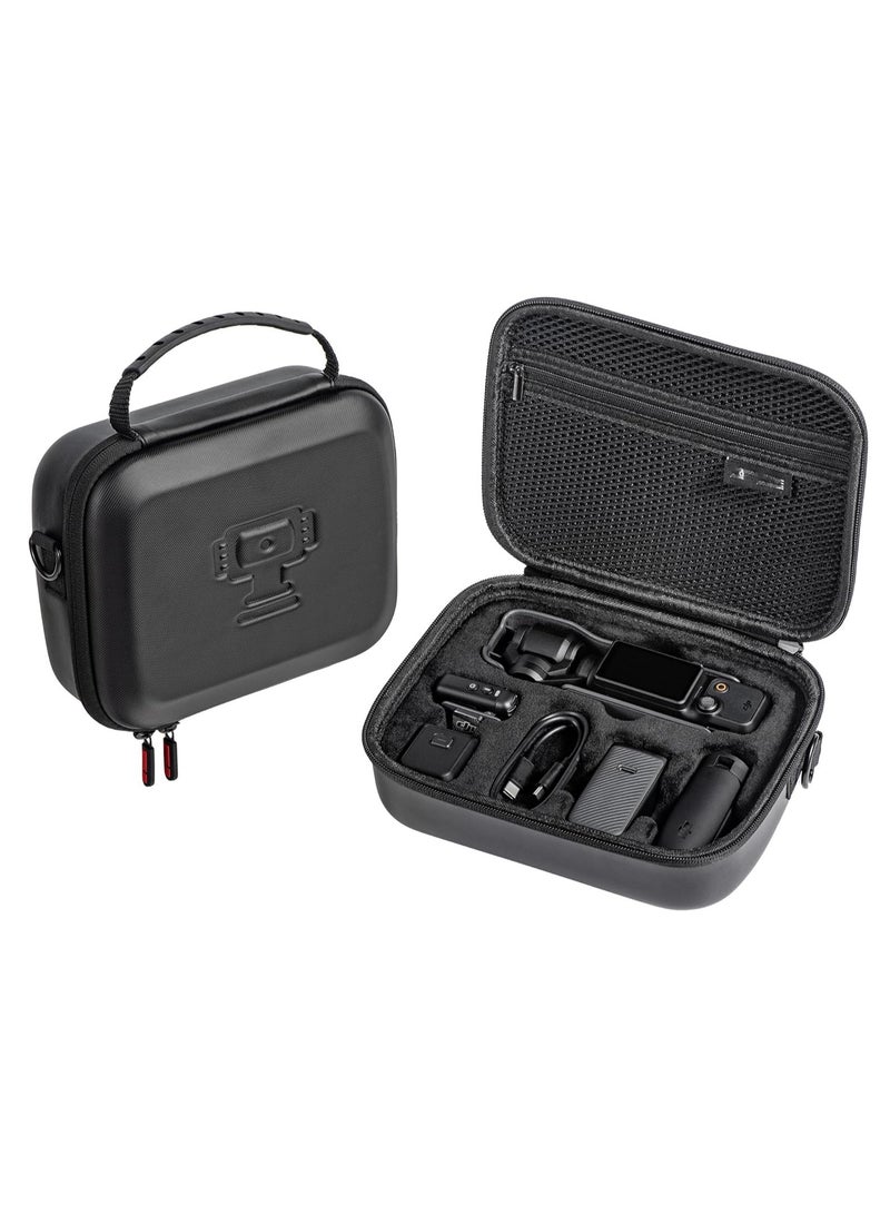 Hicomony Carrying Case for DJI Osmo Pocket 3, Portable PU Storage Protective Bag for DJI Osmo Pocket 3 Creator Combo Accessories with shoulder straps[Case Only]  - Image 1