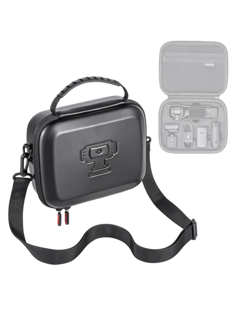 Hicomony Carrying Case for DJI Osmo Pocket 3, Portable PU Storage Protective Bag for DJI Osmo Pocket 3 Creator Combo Accessories with shoulder straps[Case Only] - Image 1