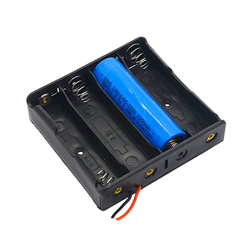 Electronicspices Electronic Spices 2Pcs 18650 3.7V Battery 4 Slots Battery Holder Box With Wire Leads - Image 4