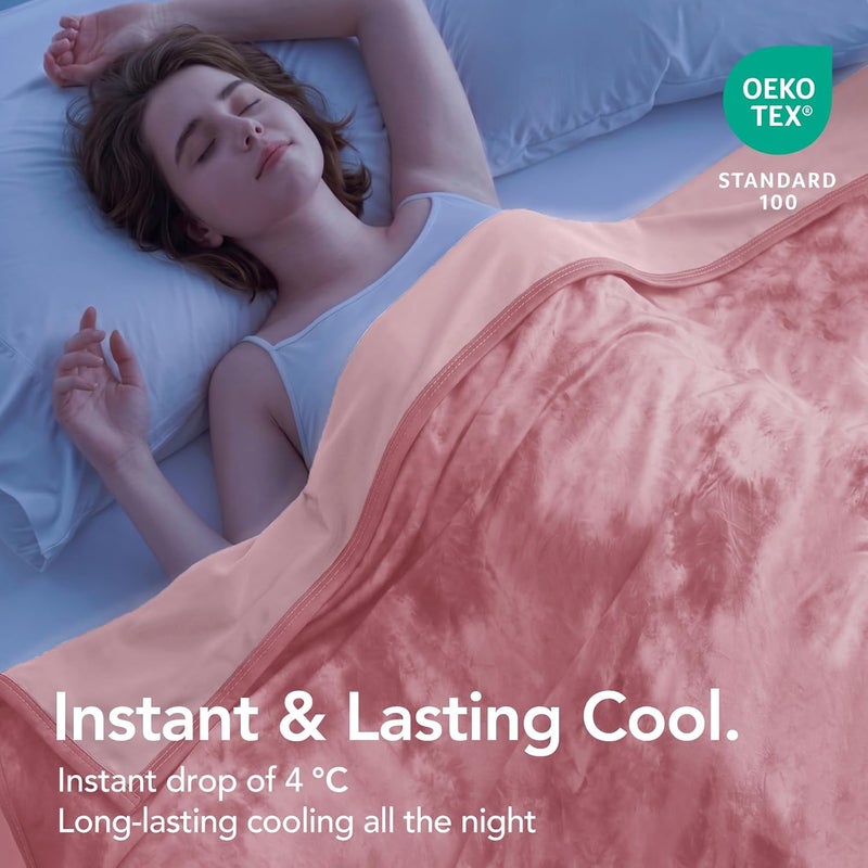 Topcee Cooling Blanket 80''x88'' for Hot Sleepers, Arc-Chill Q-Max>0.35 Double Sided Cold Blankets for Night Sweats, Cool Soft Lightweight Summer Blanket for Sofa Bed Couch, Gifts for Women Queen - Image 2