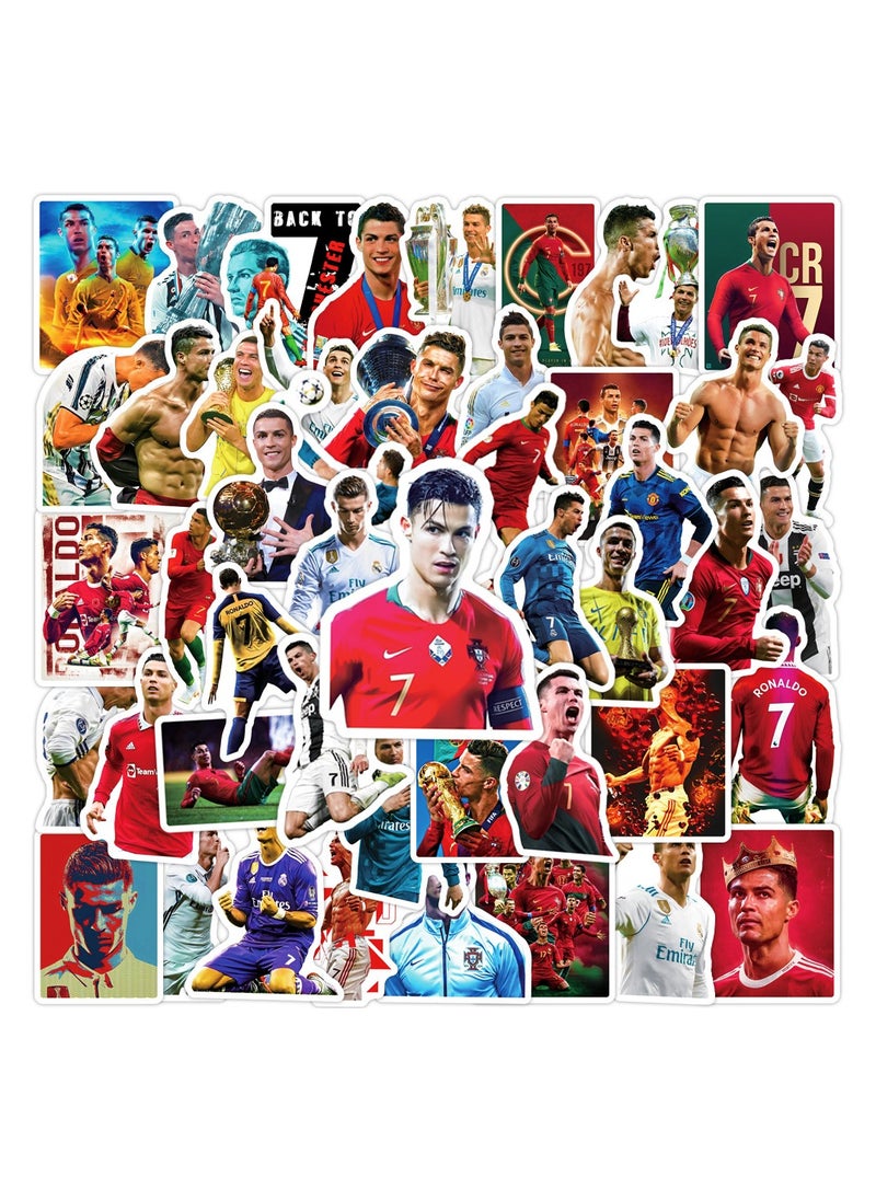 null - 50pcs New Cristiano Ronaldo Football Star Stickers - Image 1