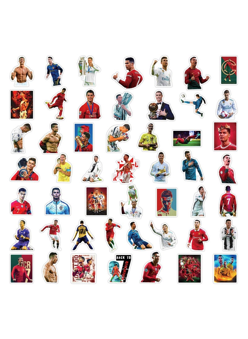 null - 50pcs New Cristiano Ronaldo Football Star Stickers - Image 1