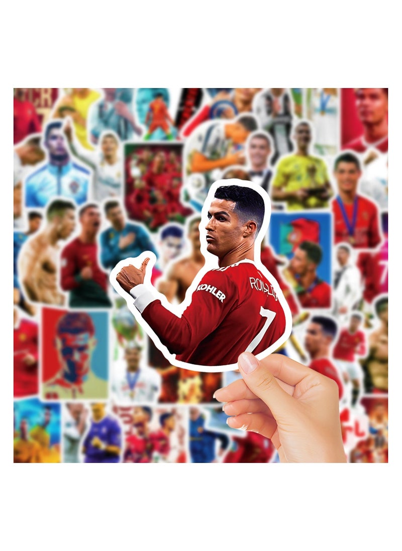 null - 50pcs New Cristiano Ronaldo Football Star Stickers - Image 1