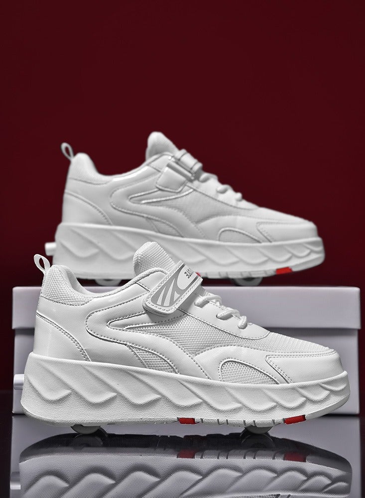 Loquat Kids Roller Skates Shoes 4 Wheels Roller Shoes Boys Girls Wheel Shoes Roller Sneakers Shoes for Beginner More Balanced - Image 2