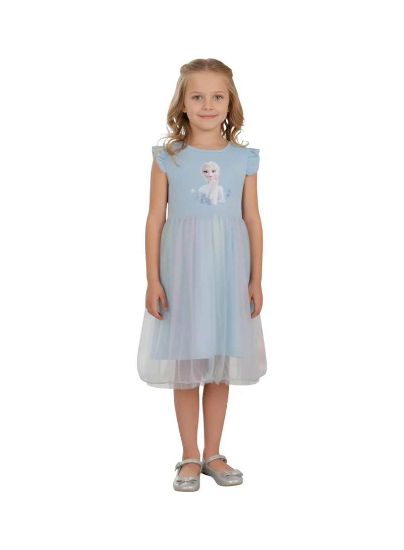 Bidani Elsa and Anna Blue Shine Dress