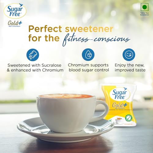 Sugar Free Gold, 500 Pellets| India s No.1 Sweetner| Sweet like Sugar with Low Calories| Scientifically Proven & Tested 50g - Image 2