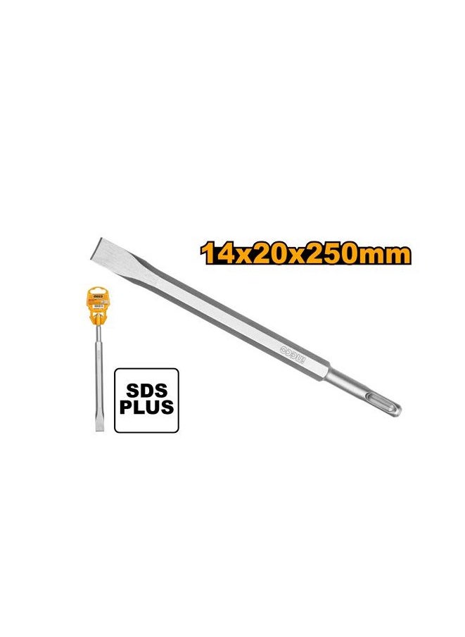 INGCO INGCO SDS-Plus Flat Chisel 14×250 mm – DBC0122501 for Concrete & Masonry Demolition  - Image 3