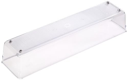 InterDesign iDesign Recycled Plastic Drawer Organizer, Set of 2, The Linus Collection – 4" x 16" x 3", Clear Bins - Image 3
