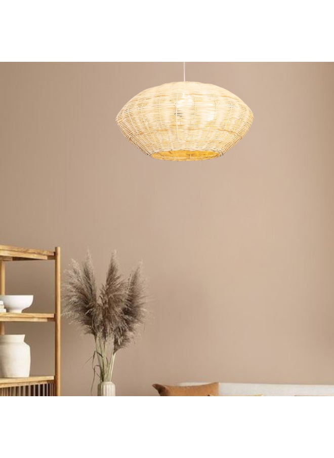 tbshomelamp Bamboo-Boho Celling Lighting Beige  40x25 cm  - Image 2