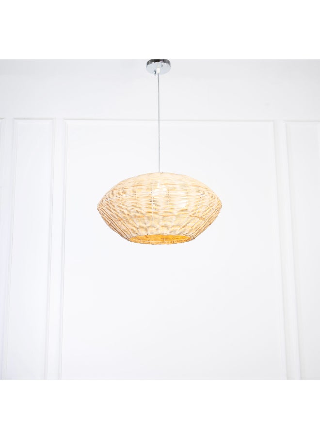 tbshomelamp Bamboo-Boho Celling Lighting Beige  40x25 cm  - Image 4