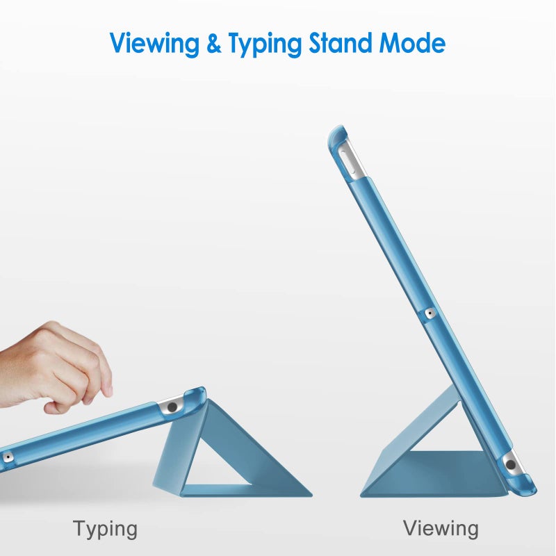 JETech Case for iPad (9.7-Inch, 2018/2017 Model, 6th/5th Generation), Smart Cover Auto Wake/Sleep (Blue) - Image 5