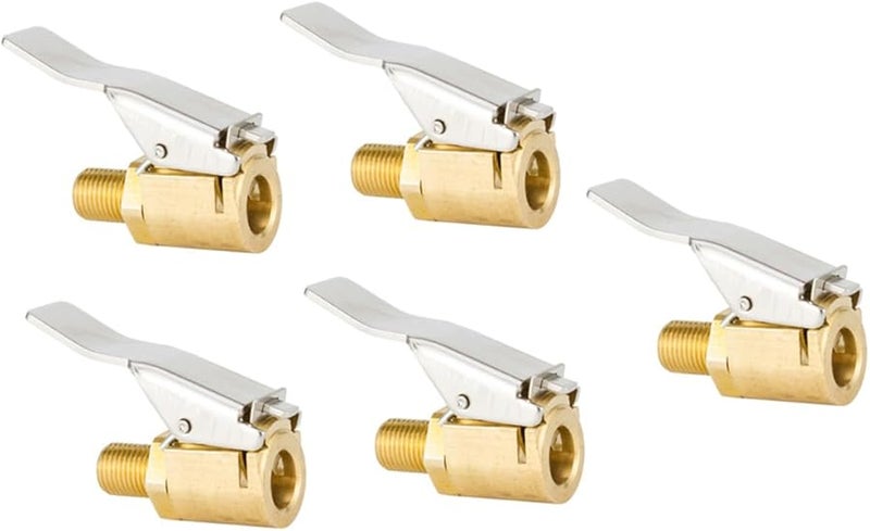 5 قطع من ملحقات النفخ السريع، موصلات صمام نفخ إطارات السيارات النحاسية - Image 2