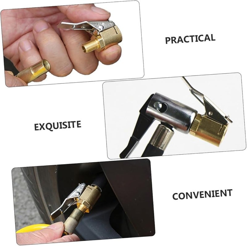 5 قطع من ملحقات النفخ السريع، موصلات صمام نفخ إطارات السيارات النحاسية - Image 3