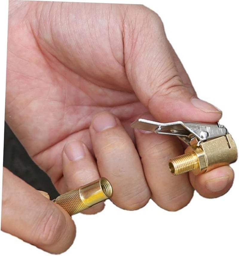 5 قطع من ملحقات النفخ السريع، موصلات صمام نفخ إطارات السيارات النحاسية - Image 5